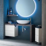 Atlantic wall-mounted bathroom cabinet on wheels