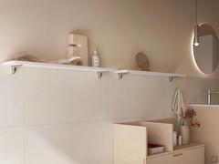 Custom-made shelf for the bathroom 