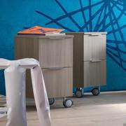 Atlantic bathroom trolley with drawers - 710 dark elm melamine finish (finish not available)