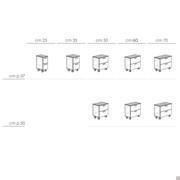 Atlantic bathroom trolley with drawers - Model and Measurements