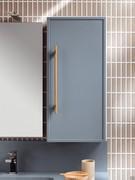 Cerulean matte lacquered wall unit