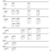 Frame small chest of drawers for bathroom p.37 - models and sizes