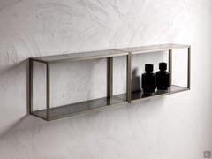 Two Atlantic / Frame metal shelves placed side by side allow for even more shelf space