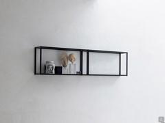 Atlantic / Frame metal shelves can be freely juxtaposed with each other to create original full-wall compositions