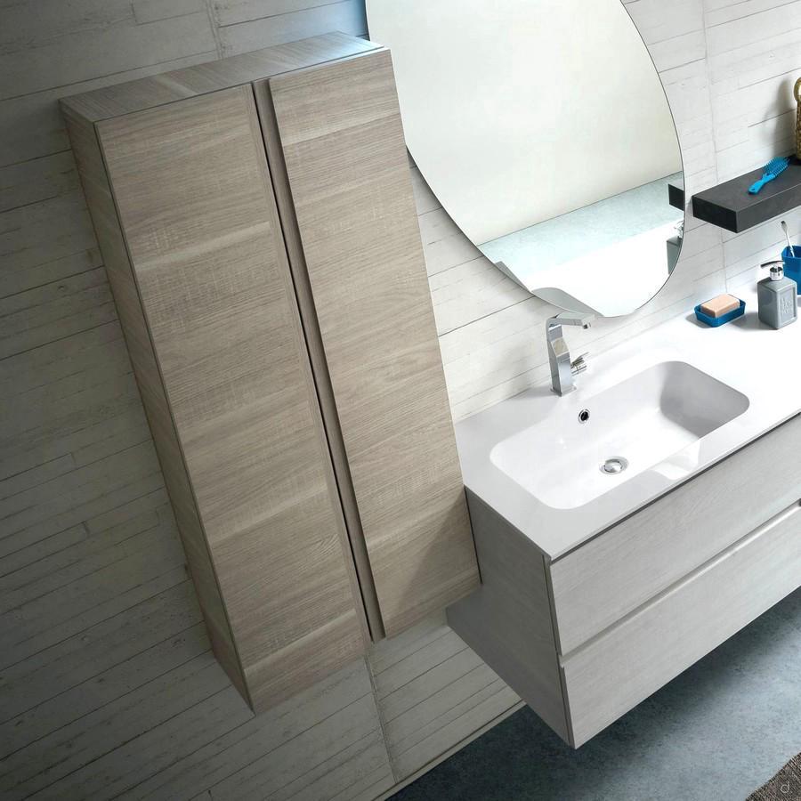 Atlantic Tall Boy bathroom cabinet - Special Melamine finish (finish not available) with recess-grip handles