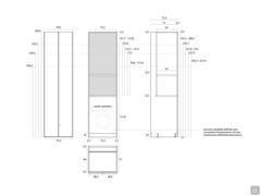 Specific measurements - 2 washing machine doors and top shelves