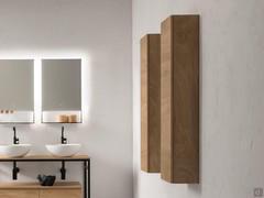 Pair of wood-effect melamine wall units - 276 Kiki