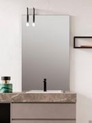 Rectangular bathroom mirror Quadra with pair of spotlights Pen