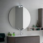 Sfera cm Ø 85 round bathroom mirror with Point lamp