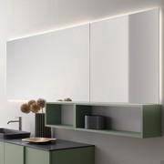 A composition of Net backlit mirrors, perfect for making the most of all available space