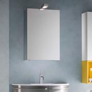 Simply bathroom mirror with storage compartment - cm 50 with Intel lamp