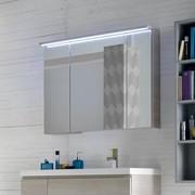 Simply bathroom mirror with storage compartment