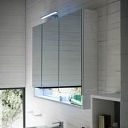 Stocky bathroom mirror with cabinet