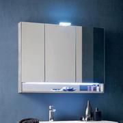 Stocky bathroom mirror with cabinet