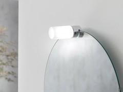 Oval bathroom mirror with Led spotlight Sampi, spotlight mod. Lumen