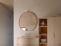 Mirror Shape with spotlight Ziko