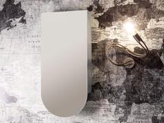 Bathroom mirror with storage cabinet Niko, with matte lacquered or metallic frame