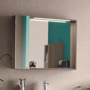 Zelda mirror with container and integrated LED light