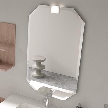 Borea octagonal bathroom mirror