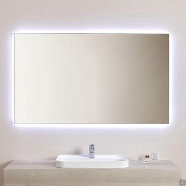 Net backlit bathroom mirror