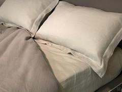 Non-iron linen duvet cover set, flywheel pillow cases