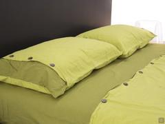 Two-tone duvet cover set with inserts