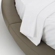 The flat sheet is rectangular for a greater comfort