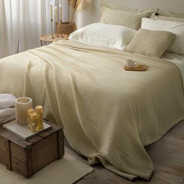 No-stretch cotton bedspread Honeycomb