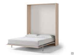 Concealed double bed shell Poker, can be completed as desired with top shelf and side bookcases