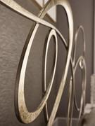 Champagne silver leaf headboard detail