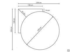 Wheel round bed - measurements