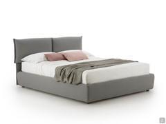 Sofy fabric bed with headboard pillows 