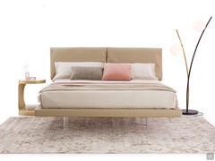 Quinn double bed side view and proportions with bed frame h.8