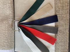 Material Samples for the coloured strip along the edge of the Thin bed