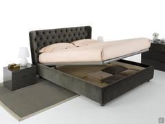 Storage box with single lift-up mechanism of Victory bed