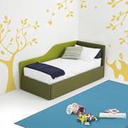 Birba upholstered trundle bed for kids