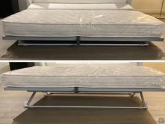 Trundle base with automatic system, equipped with a cm 80 x 183 h.16 mattress