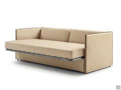 Rango 3-seater sofa bed with extended main slatted base to ease up the bed making process