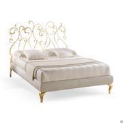 Klimt iron bed with gold swirls by Cantori