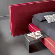 XL headboard and optional metal coffee table that can be moved along the bed frame