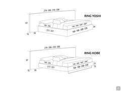 Bed Atlas (XL) - Models and Sizes (* Please note: king size and super king size models available only with 200 cm deep bed base)