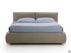 Nuvola soft goose down upholstered bed with fabric or leather cover