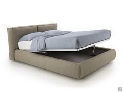 Nuvola double bed with wide storage box and single lift-up system