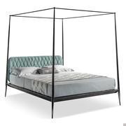 Iron king-size bed with canopy Urbino by Cantori