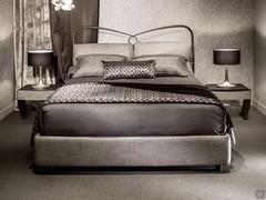 Cantori double bed St. Tropez with upholstered bed frame