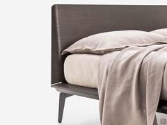 Wood essence headboard for bed Lacrosse, also lacquered or open pore oak