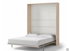 Structural shell of the space-saving murphy bed Full, which can be completed with an upper storage cabinet and lateral bookcases