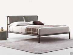 Bed Skinny with fabric-covered headboard, spars and footboard