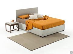 Space-saving storage double bed with a 5 cm thick headboard