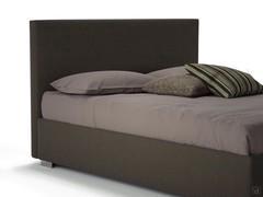 Smooth 10cm-deep headboard and Squared smooth bed frame